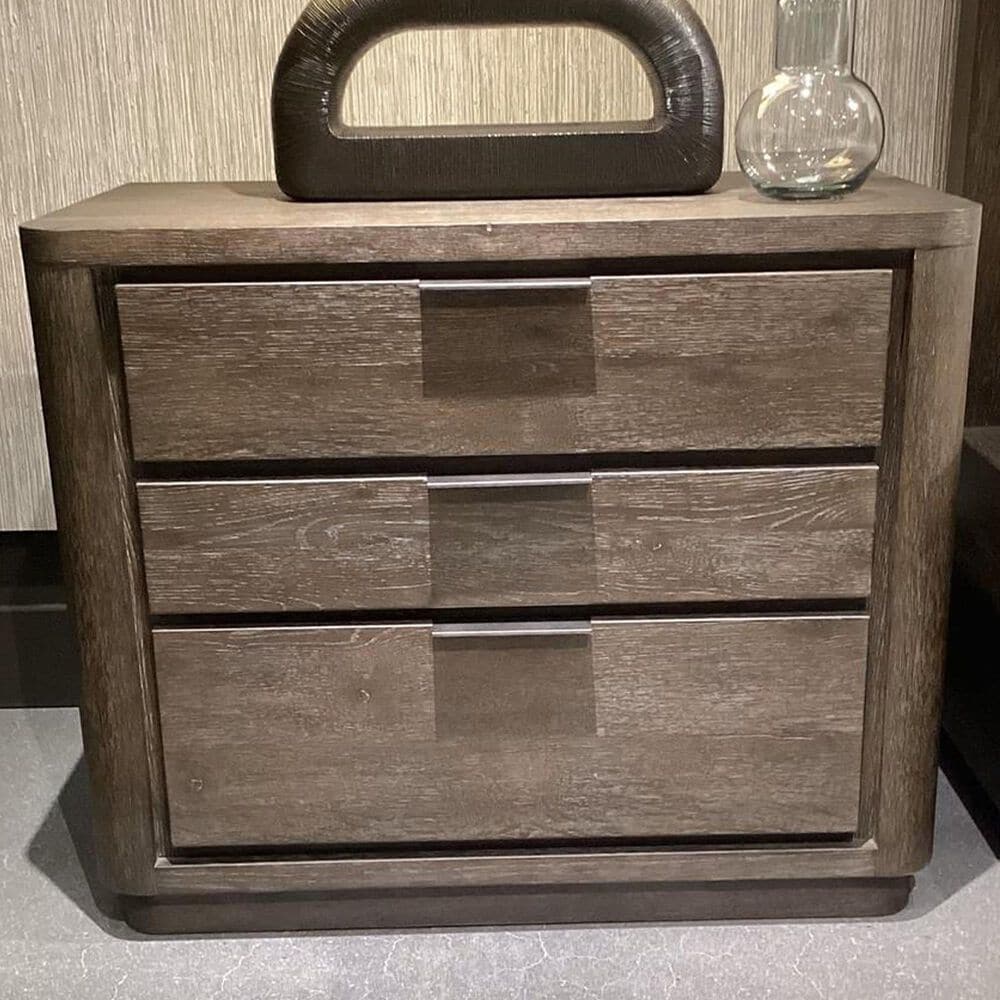 Bernhardt Outline 34" 3-Drawer Nightstand in Cassel with USB Ports, , large