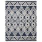 Safavieh Micro-Loop MLP155N 8" x 10" Navy and Ivory Area Rug, , large