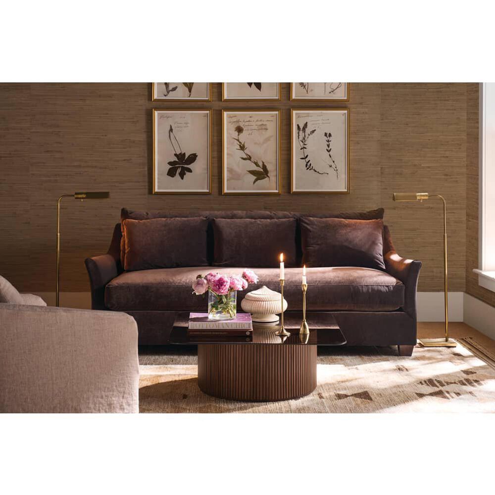 Rowe Furniture Moreau 85" Stationary Sofa with Bark Cushion in Gracious Living, , large