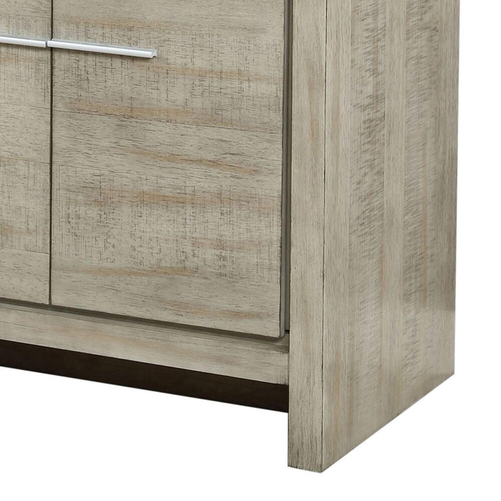 Lexora Home Lafarre 72&quot; Double Bathroom Vanity in Rustic Acacia with 2 cm White Cultured Marble Top and Rectangular Sinks, , large