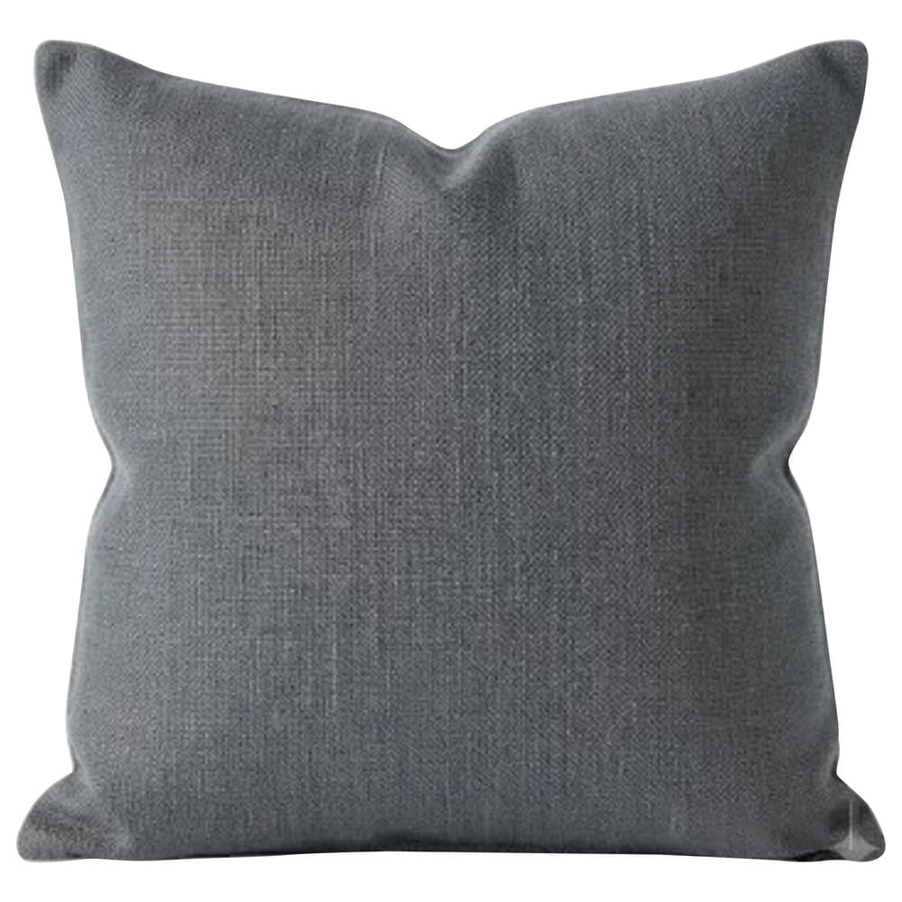 Valdese Weavers Lino 20" Square Throw Pillow in Chambray and Indigo, , large