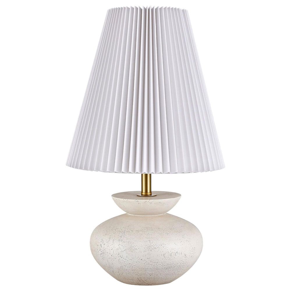 Southern Lighting Hale Table Lamp in Bisque and Brass, , large