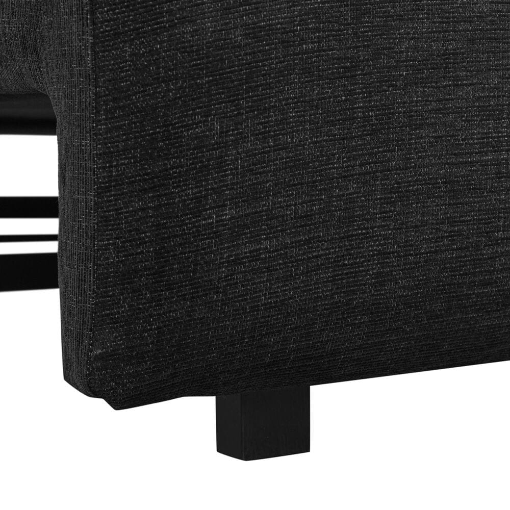 Lifestyle Solutions Glenmont Convertible Sofa in Black, , large