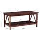 Linon Home Decor Trenton Coffee Table in Antique Tobacco, , large