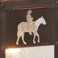 Vaxcel International Co. Ltd. Trail 1-Light 5-in Bronze Rustic Horse Cowboy Outdoor Wall Light, , large
