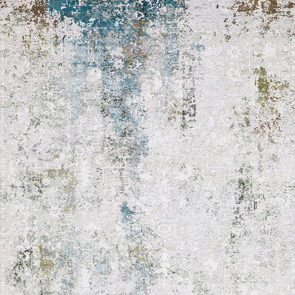 Oriental Weavers Malibu 2&#39; x 3&#39; Ivory and Blue Area Rug, , large