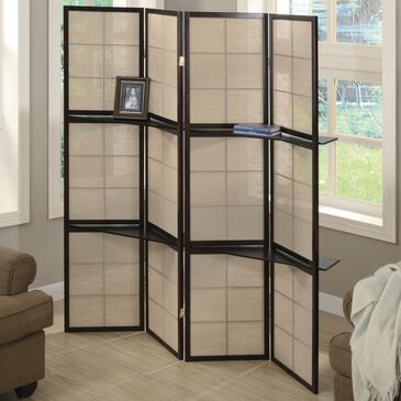 Pacific Landing Folding Screen with White Inserts, , large