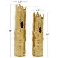 CosmoLiving by Cosmopolitan Bamboo-Shaped Vase in Gold (Set of 2), , large