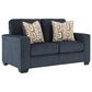 Ashley Aviemore Stationary Sofa and Loveseat Set in Ink, , large