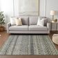 Dalyn Rug Company Burano BU6 8" x 10" Pewter Indoor/Outdoor Area Rug, , large
