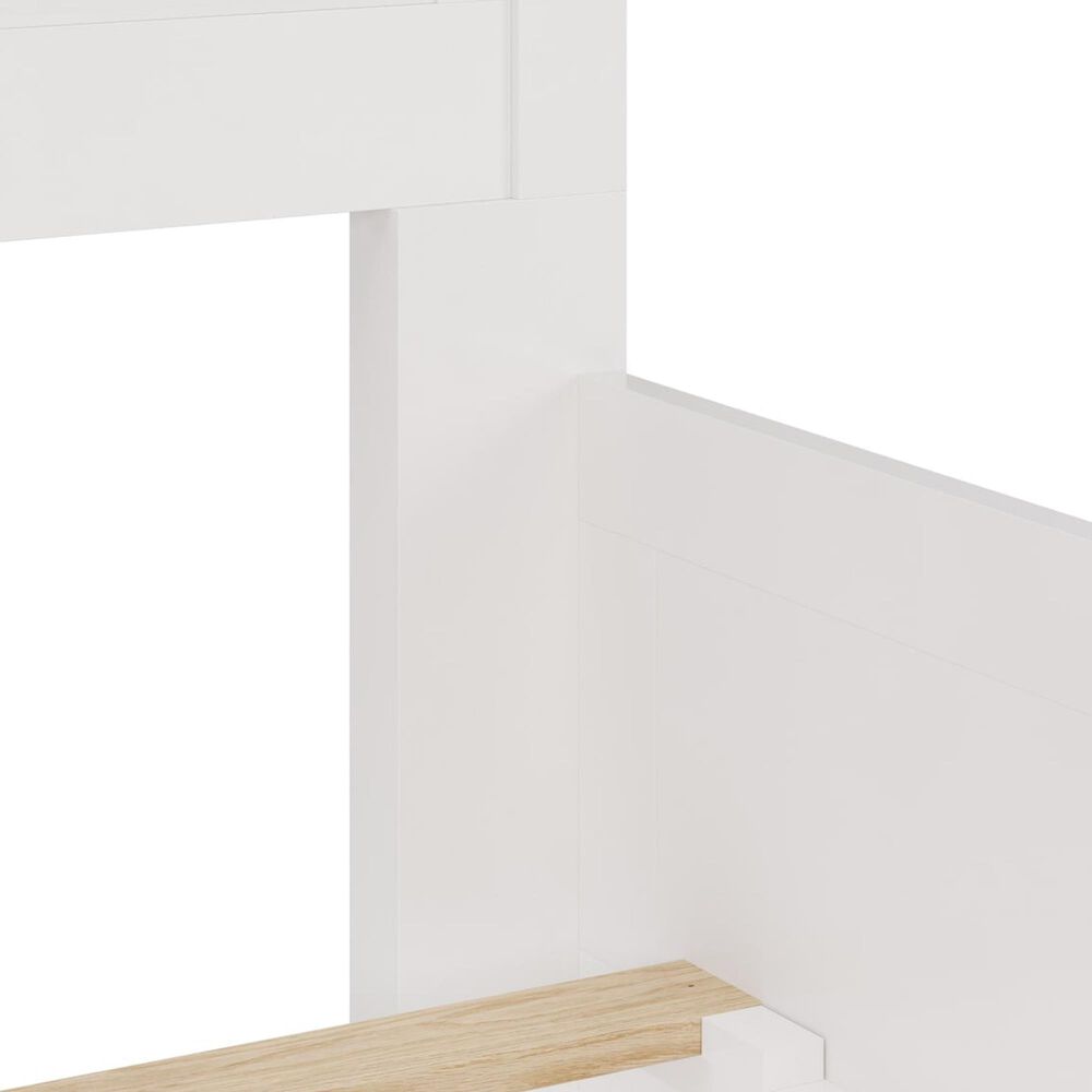 Urban Home Grace Full Three Panel Bed in Snowfall White, , large
