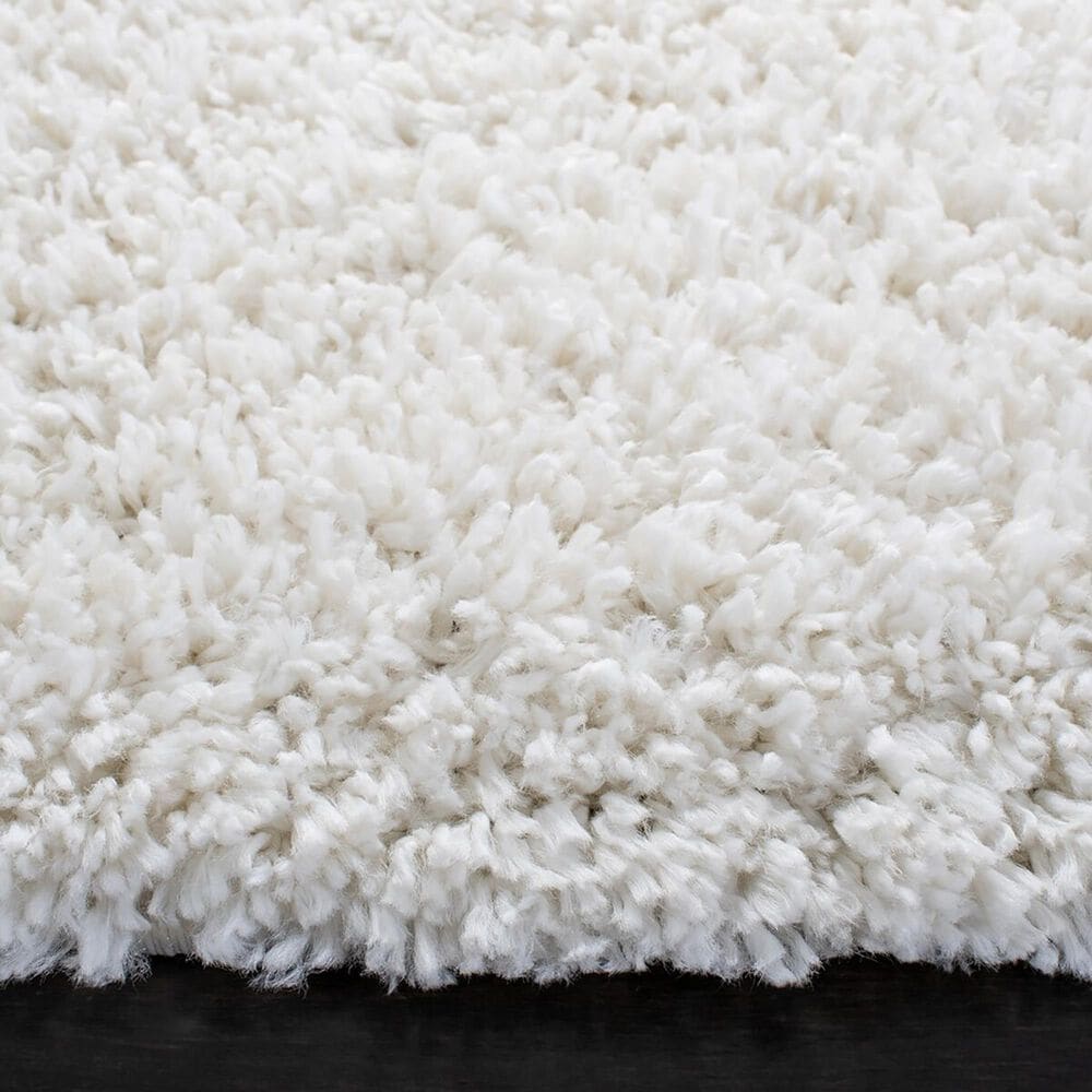 Safavieh August Shag 5&#39; Round Ivory Area Rug, , large