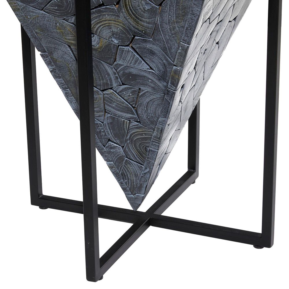 Maple and Jade Frame Accent Table in Grey and Black, , large