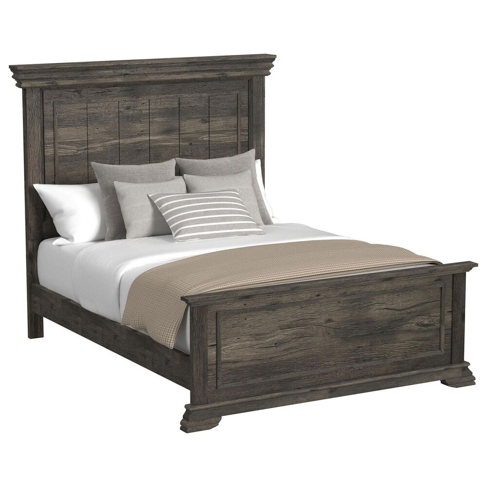 Mayberry Hill Park Ridge Queen Panel Bed in Charcoal, , large