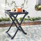 Safavieh Covina Tray Table in Dark Slate Grey, , large