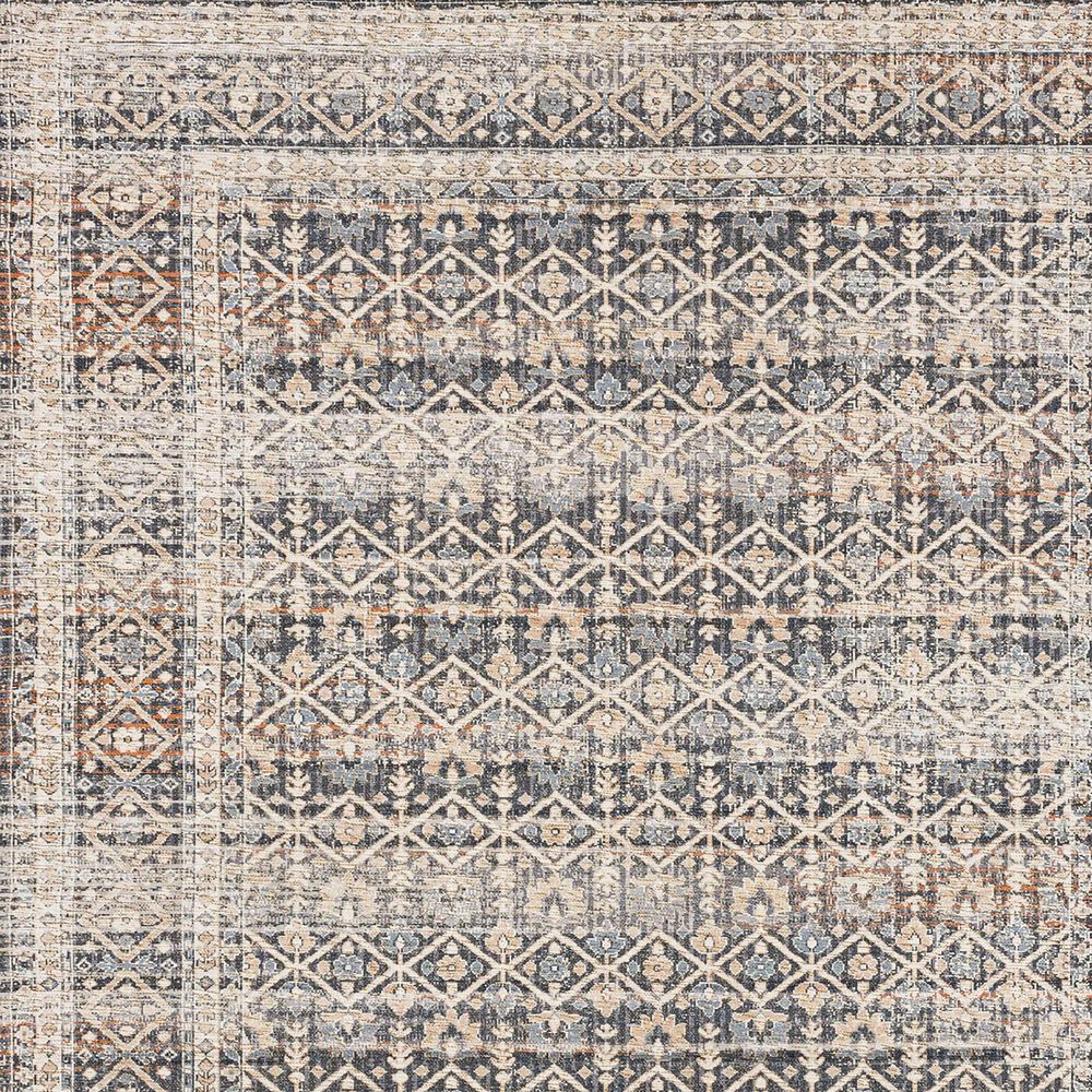 Karastan Zula Luanda 2&#39;4&quot; x 8&#39; Slate Runner, , large