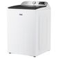 Maytag 5.2 Cu. Ft. Smart Pet Pro Top Load Agitator Washer and 7.4 Cu. Ft. Smart Gas Top Load Dryer Laundry Pair in White, , large
