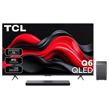 TCL 85" Class Q6 Series 4K UHD HDR QD-Mini LED - Smart Google TV with S Class 2.1 Channel Soundbar System in Black, , large