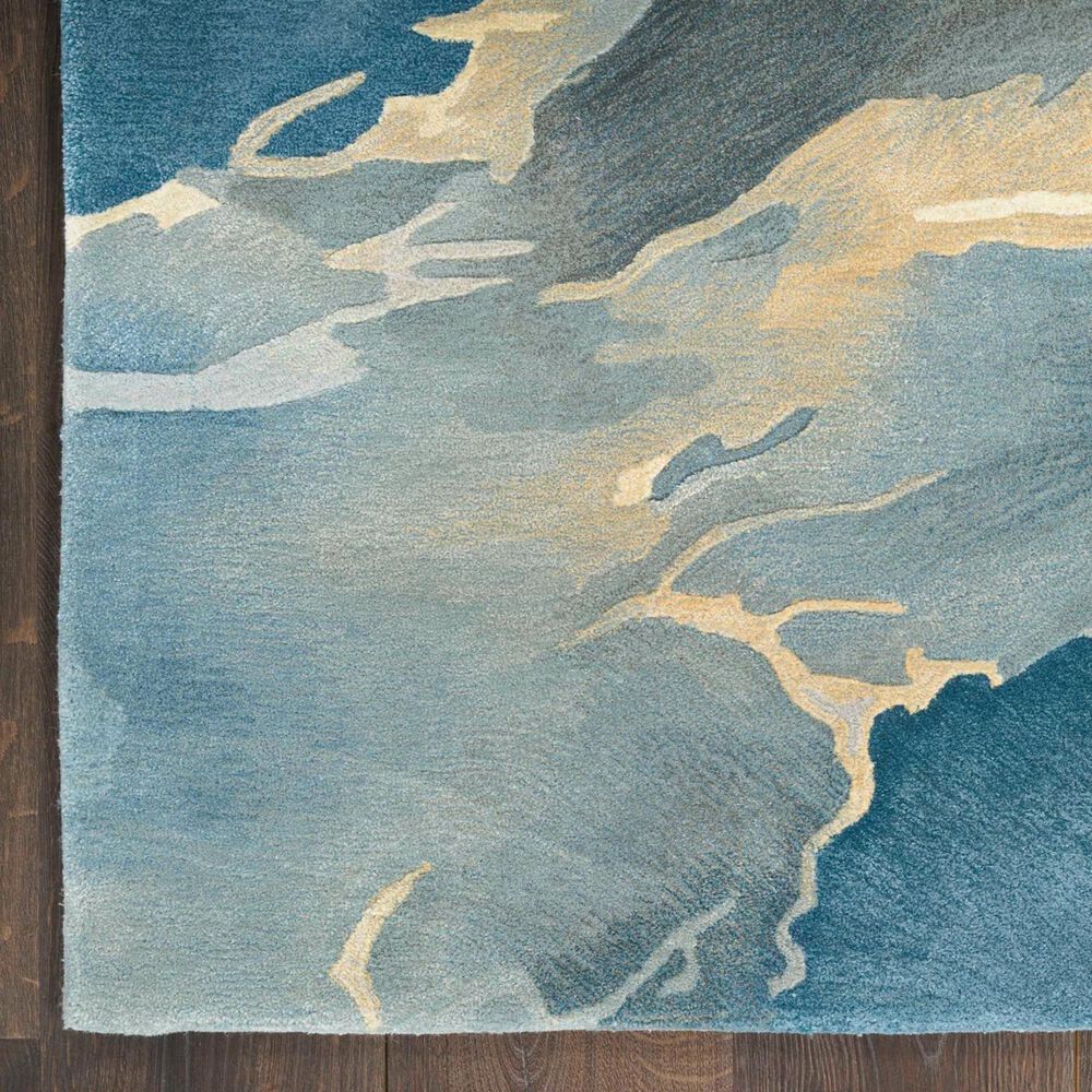 Nourison Prismatic PRS40 Blue and Multicolor 7&#39;9&quot; x 9&#39;9&quot; Area Rug, , large