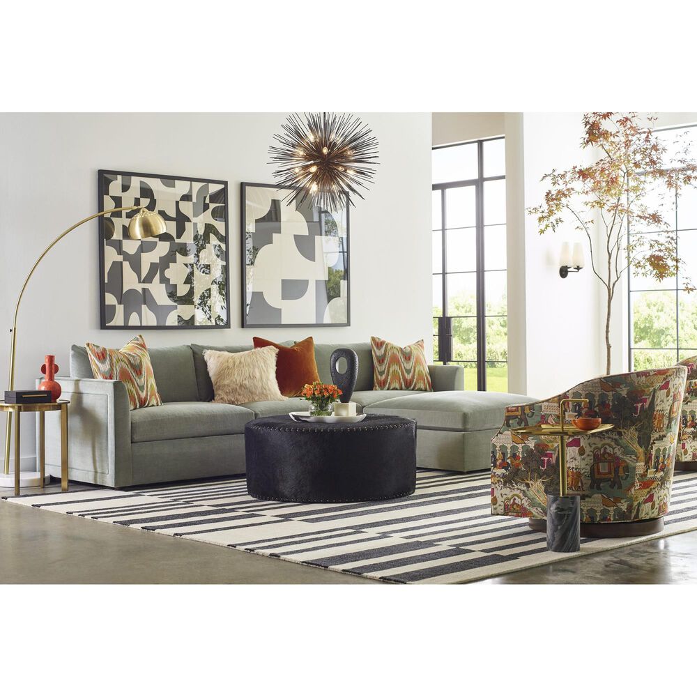 MASSOUD Zoe 4-Piece L-Shape Sectional with Ottoman in Soco Sage, , large