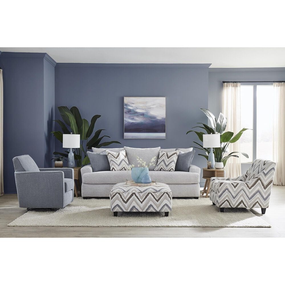 Fusion Furniture Stationary Sofa in Queenstown Pebble, , large