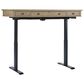 Riva Ridge Emerson 60" Sit and Stand Desk in Light Elm and Black, , large