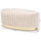 Baxton Studio Kirana Ottoman in Beige and Gold, , large