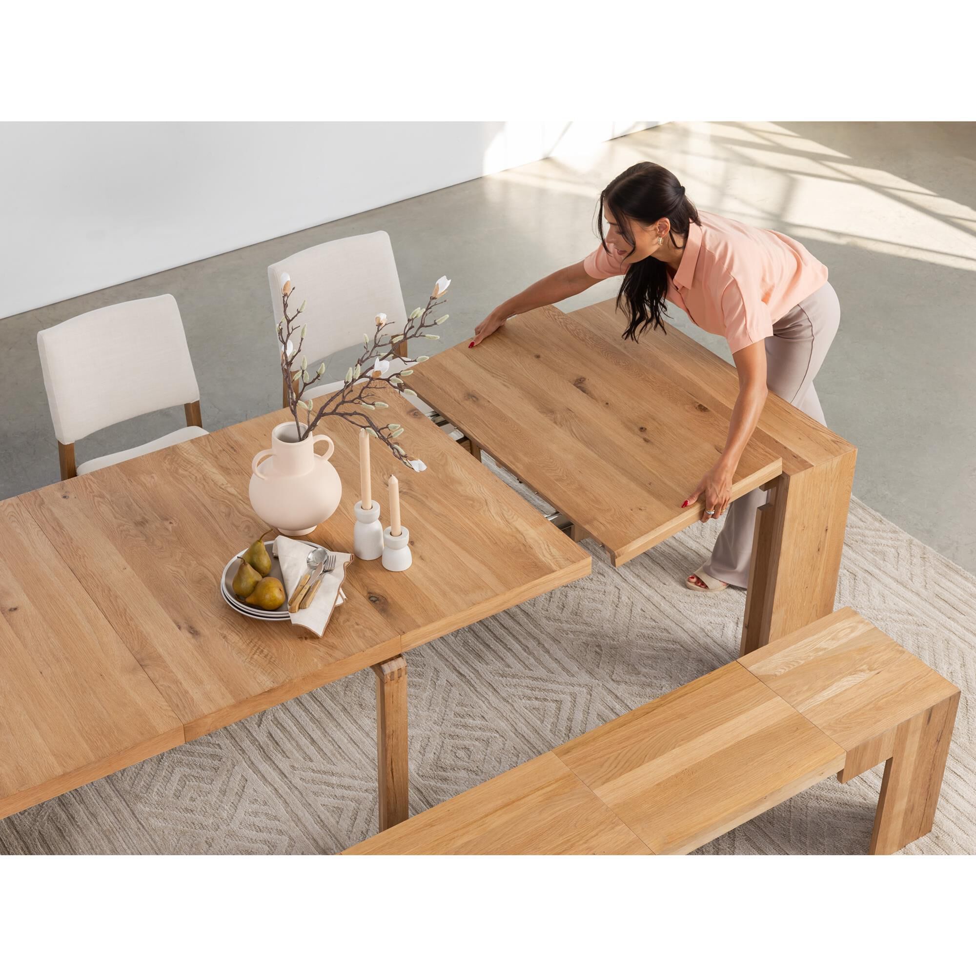 Transformer Table Dining Table in Scandinavian Oak - Table Only