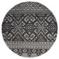 Safavieh Adirondack ADR107A-4R 4" x 4" Silver/Black Round Rug, , large