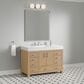 37B Alanya 48" Single Bathroom Vanity in Warm Oak with White Composite Stone Top, , large