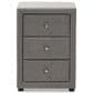Baxton Studio Tessa 3-Drawer Nightstand in Grey, , large