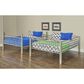 Linon Home Decor Heavy Full Over Full Bunk Bed in Pewter, , large