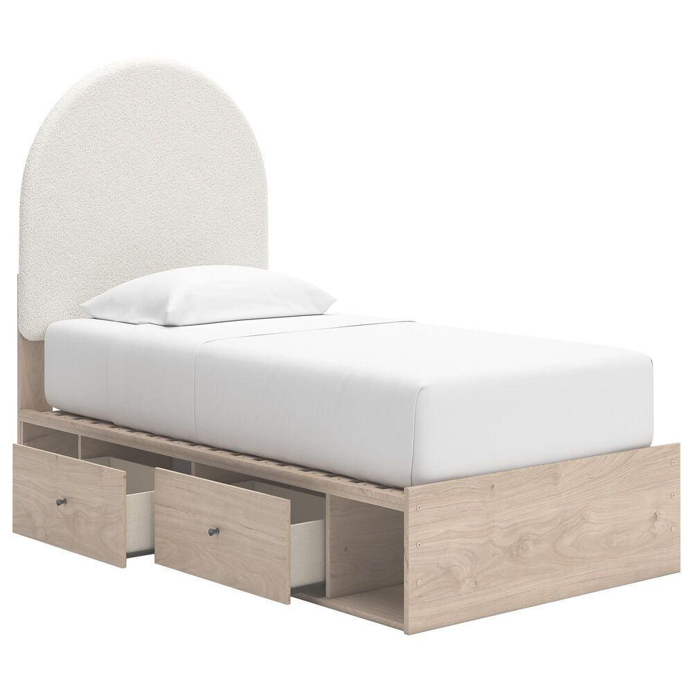 Ashley Arloster Twin  Platform Bed in Tan, , large