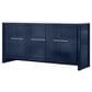Lexora Home Lafarre 72" Double Bathroom Vanity in Navy Blue with 2 cm White Quartz Top and Rectangular Sinks, , large