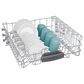 Bosch 300 Series 24" Built-In Recessed Handle Dishwasher with 8 Wash Cycles in Black, , large