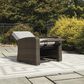 Ashley Beachcroft Outdoor Recliner in Beige, , large
