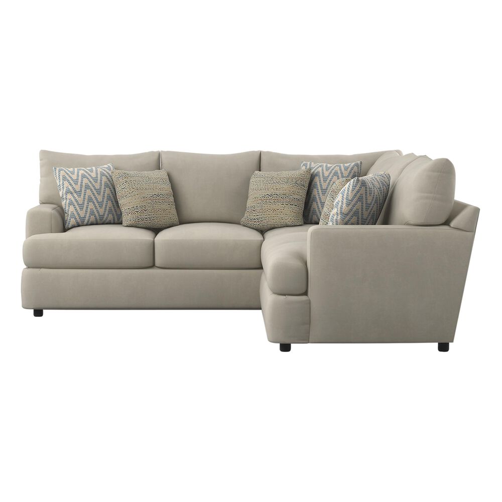 Klaussner Oliver 2-Piece Sectional in Tina Oyster, , large