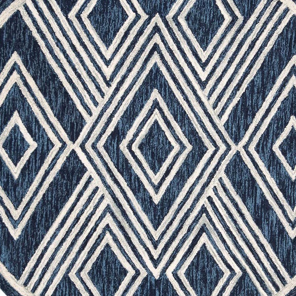 Safavieh Micro-Loop MLP156N 3&#39; x 5&#39; Navy and Ivory Area Rug, , large