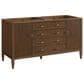 James Martin Vanities Myrrin 60" Double Vanity in Mid Century Walnut with 3 cm Ethereal Noctis Quartz Top, , large