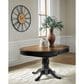 Ashley Clorazi 5-Piece Oval Dining Set in Black and Brown, , large