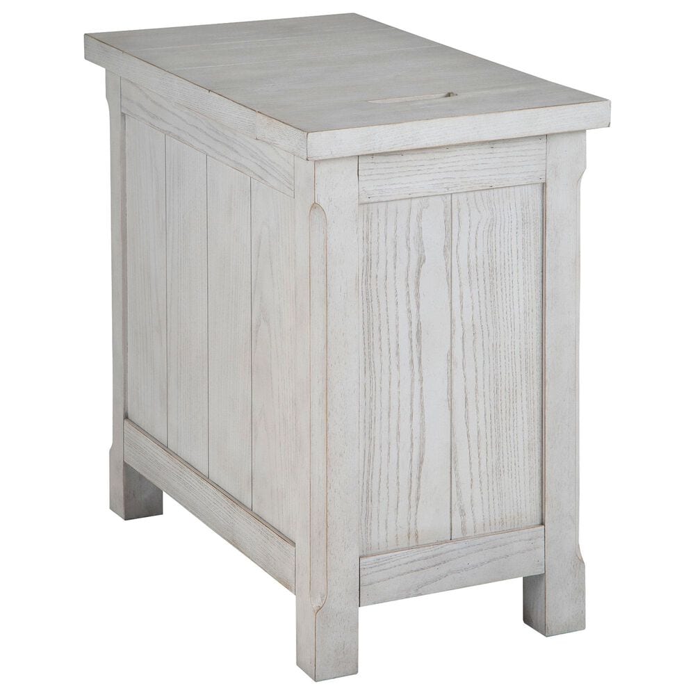 Ashley Robbinsdale Chairside End Table in Antique White, , large