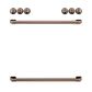 Cafe Front Control Electric Knobs and Handles in Brushed Copper, , large