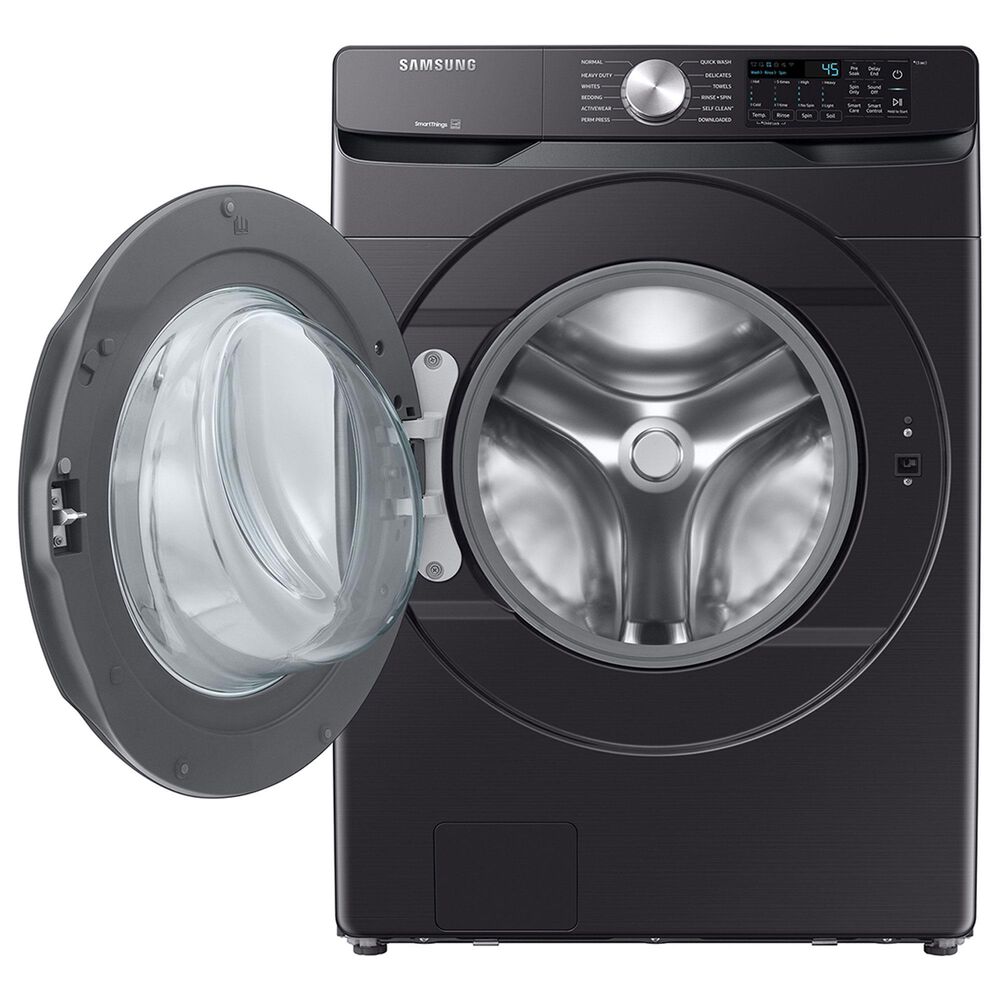 Samsung 5.1 Cu. Ft. Front Load Washer with Vibration Reduction Technology in Brushed Black, , large