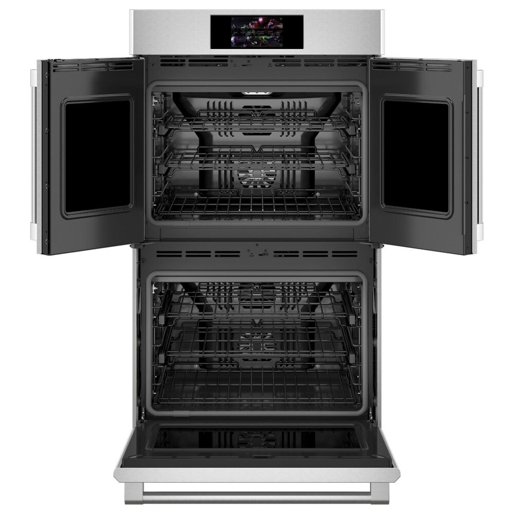 Monogram Statement 30&quot; French Door Electric Double Wall Oven in Stainless Steel, , large