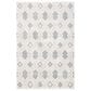Safavieh Martha Stewart Lucia Shag MSR0728A 5"1" x 7"6" White and Light Grey Area Rug, , large