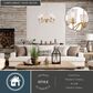 Vaxcel Beverly 5-Light Chandelier in Muted Brass, , large