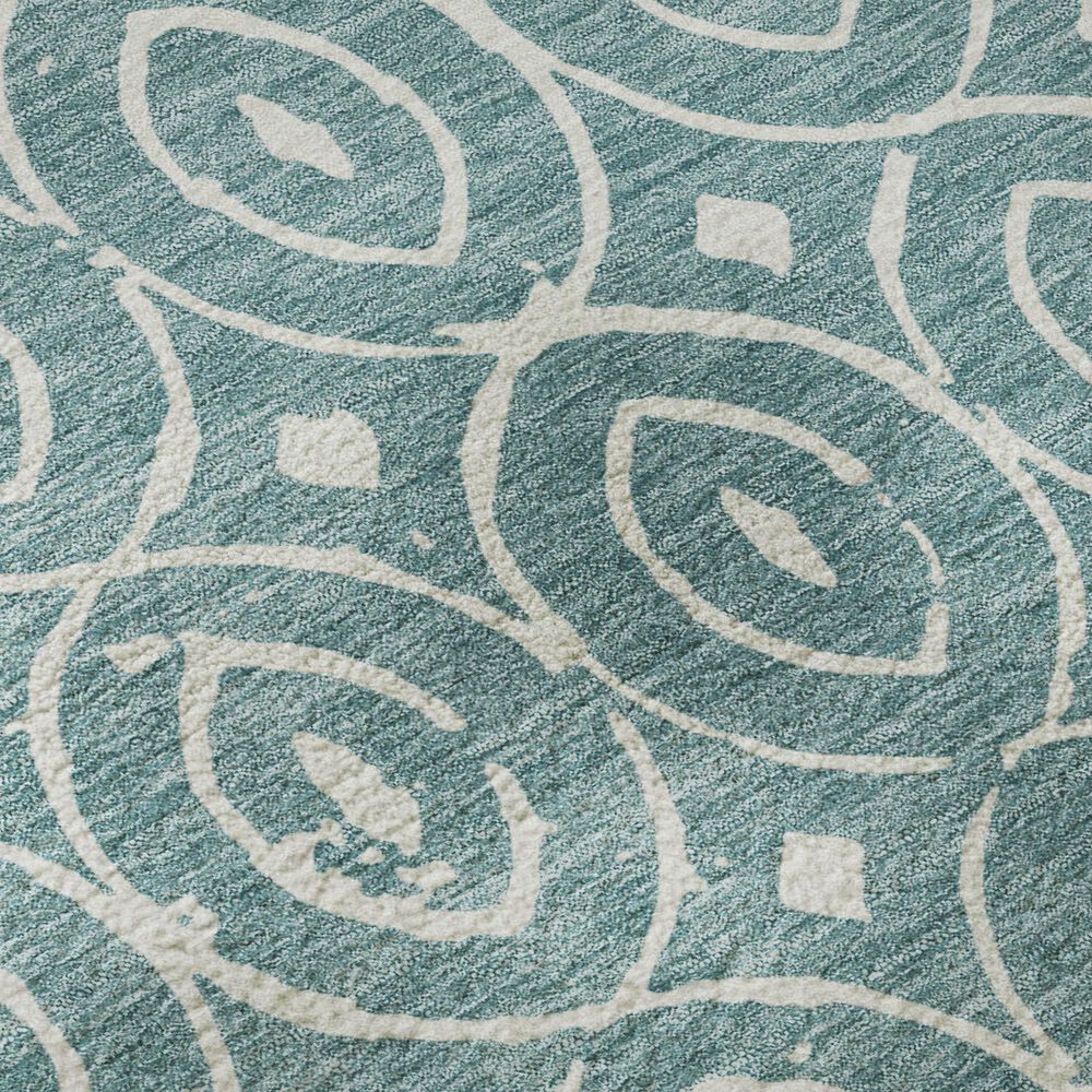 Dalyn Rug Company The Reserve TR12 Turquoise 8&#39; Round Indoor/Outdoor Area Rug, , large