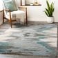 Surya Montclair 4" x 6" Teal, Sage, Light Beige, Charcoal, Blue and Light Gray Area Rug, , large