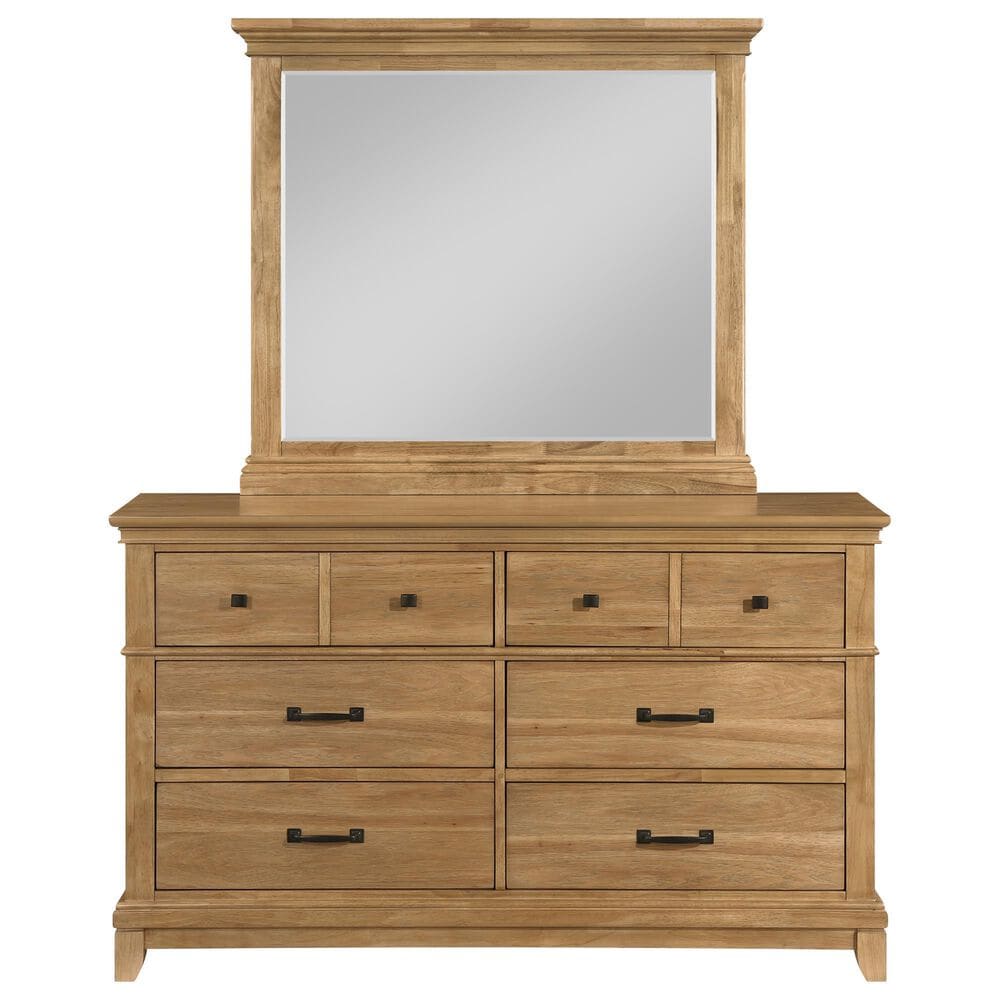 New Heritage Design Sunstone 4-Piece King Bedroom Set in Honey, , large