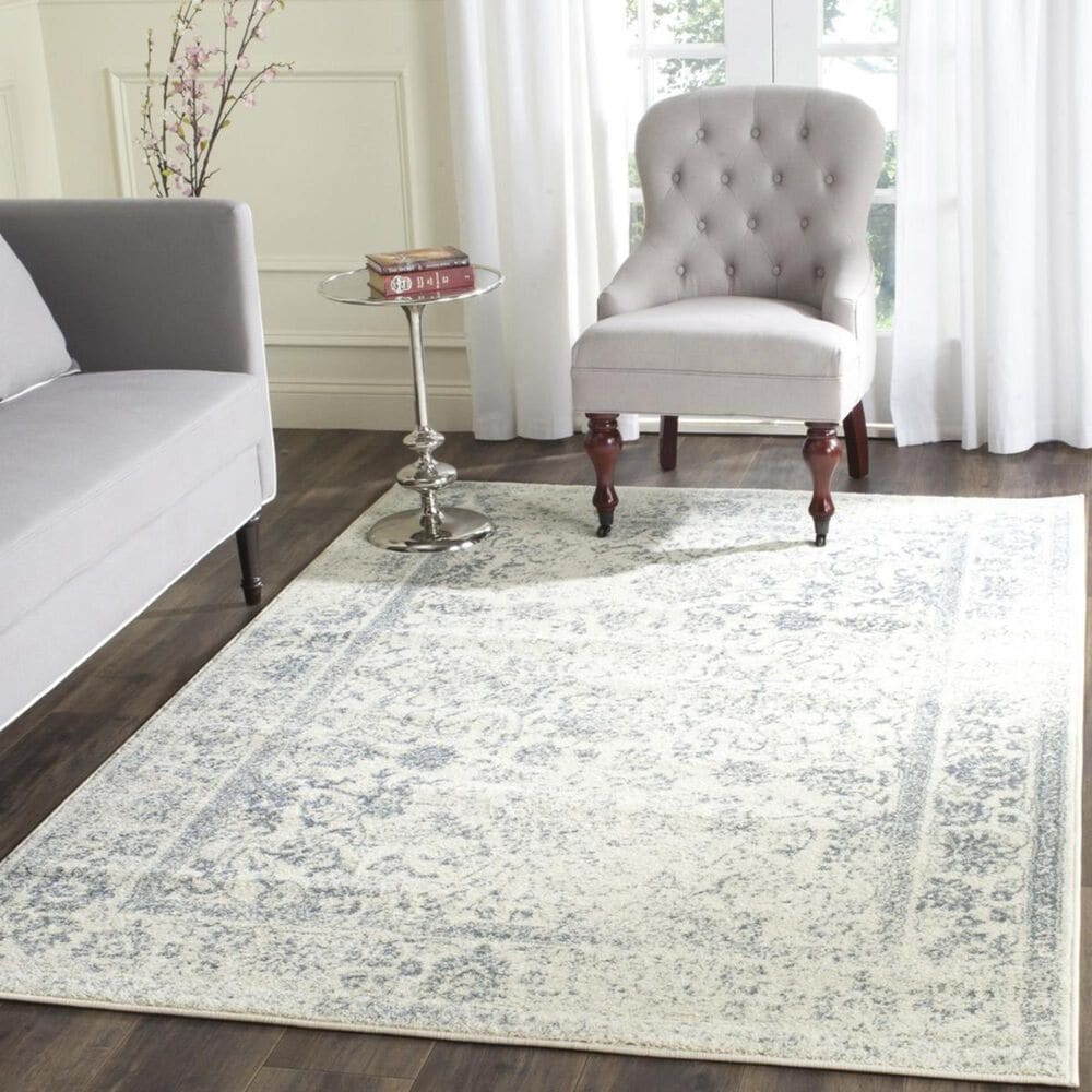 Safavieh Adirondack ADR109S-5 5&#39;1&quot; x 7&#39;6&quot; Ivory/Slate Area Rug, , large